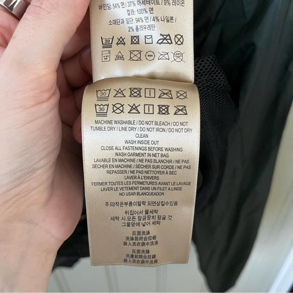 NWOT Burberry Green Mayther Technical Nylon Bomber Jacket Size 4 - Picture 11 of 13